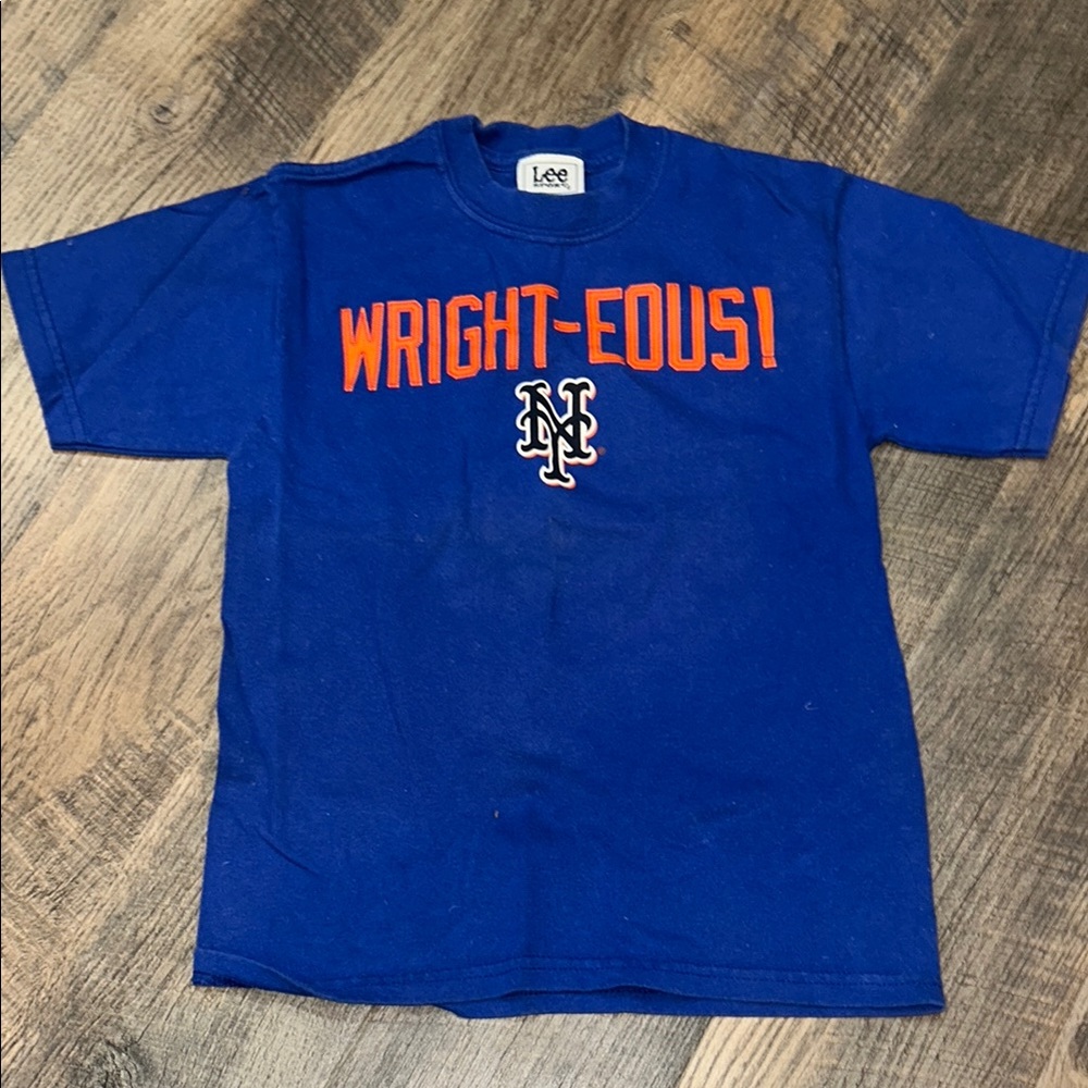 Mets David Wright “Wright-eous” Kids Blue T-shirt